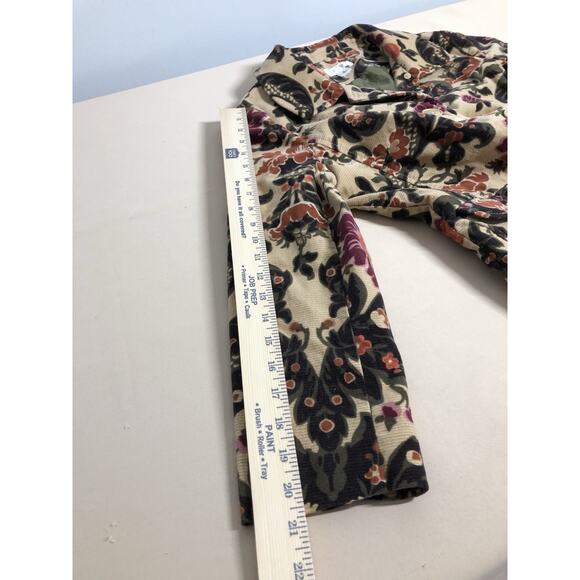 ATL Studio Brown Paisly 6 Jacket without Removable Faux Fur Trim Office Siren - Picture 9 of 9